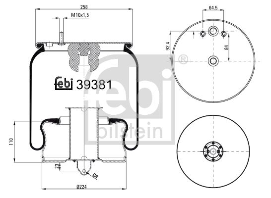 FEBI BILSTEIN Metallipalje, ilmajousitus 39381